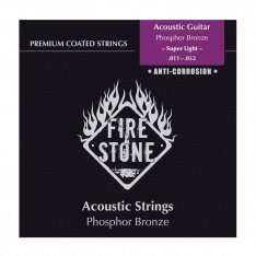 Струни для акустичної гітари Fire&Stone Coated Phosphor Bronze, 11-52